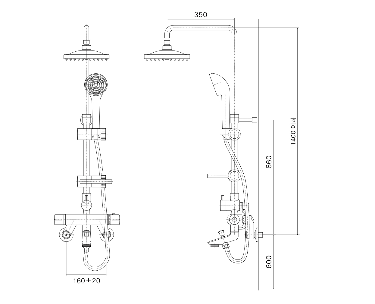 Sen tắm cây nóng lạnh AM 9019